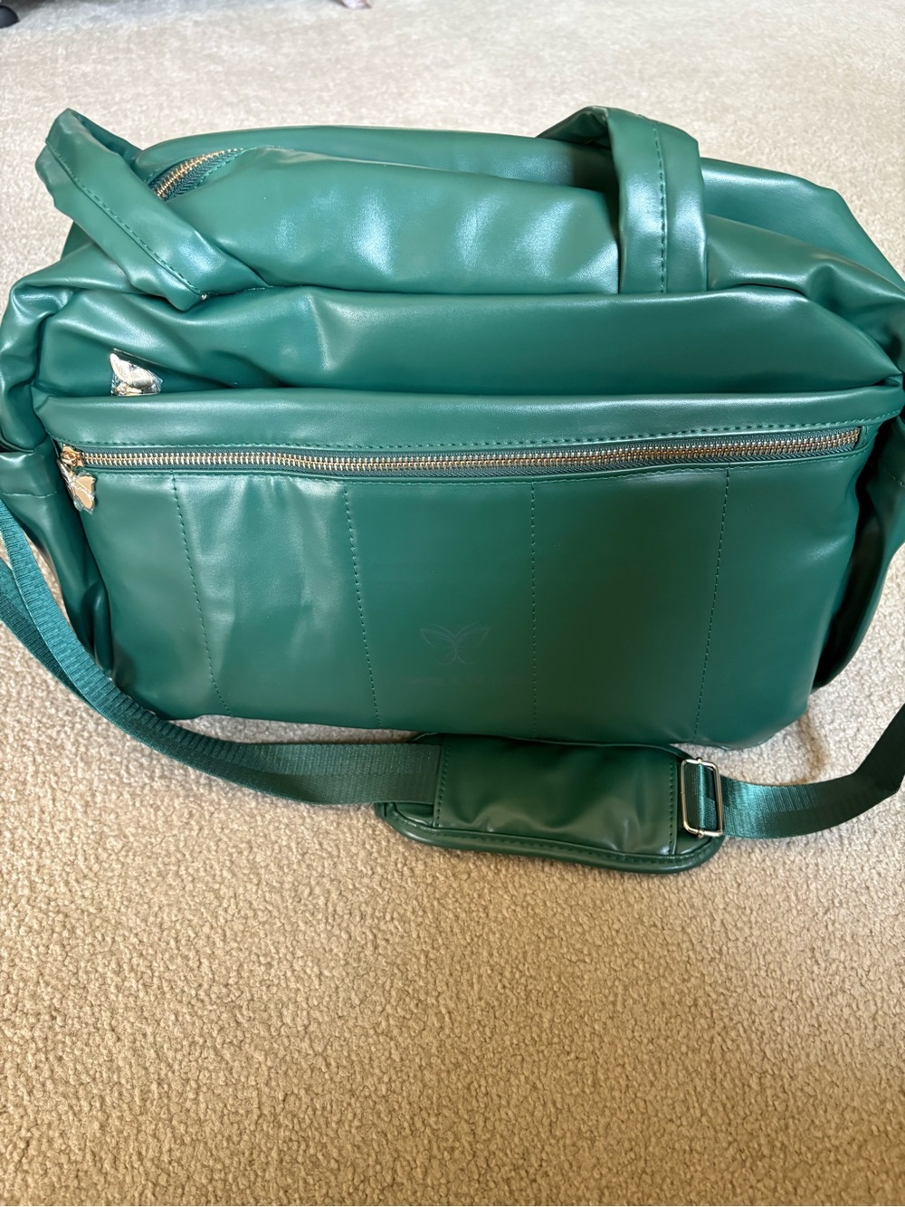 Women's Green Travel Shoulder Bag - Spacious Everyday Carry
